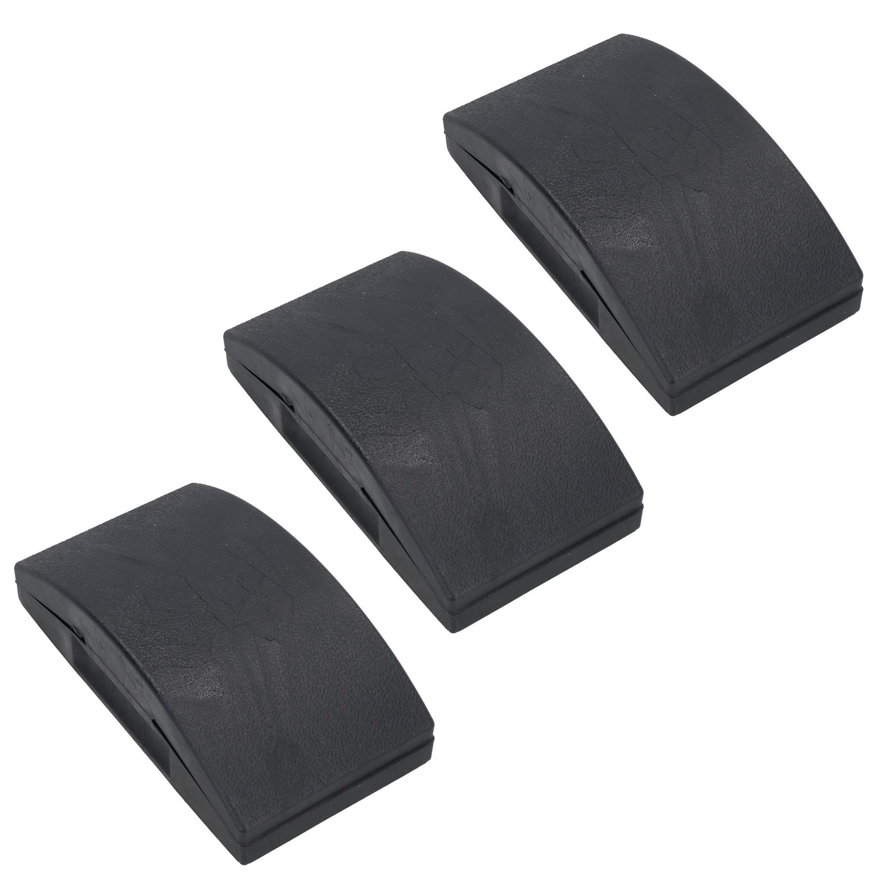 Solid Rubber Hand Sanding Block For Wet + Dry Sandpaper Emery Flattening 3pk