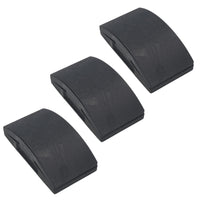 Solid Rubber Hand Sanding Block For Wet + Dry Sandpaper Emery Flattening 3pk