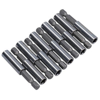 Magnetic Screwdriver Bit Holders Extension Driver 1/4in Hex Shank 10 Pack