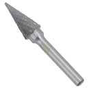 60 Degree Conical End Tungsten Carbide Burr Rotary File Die Grinder Polishing Porting