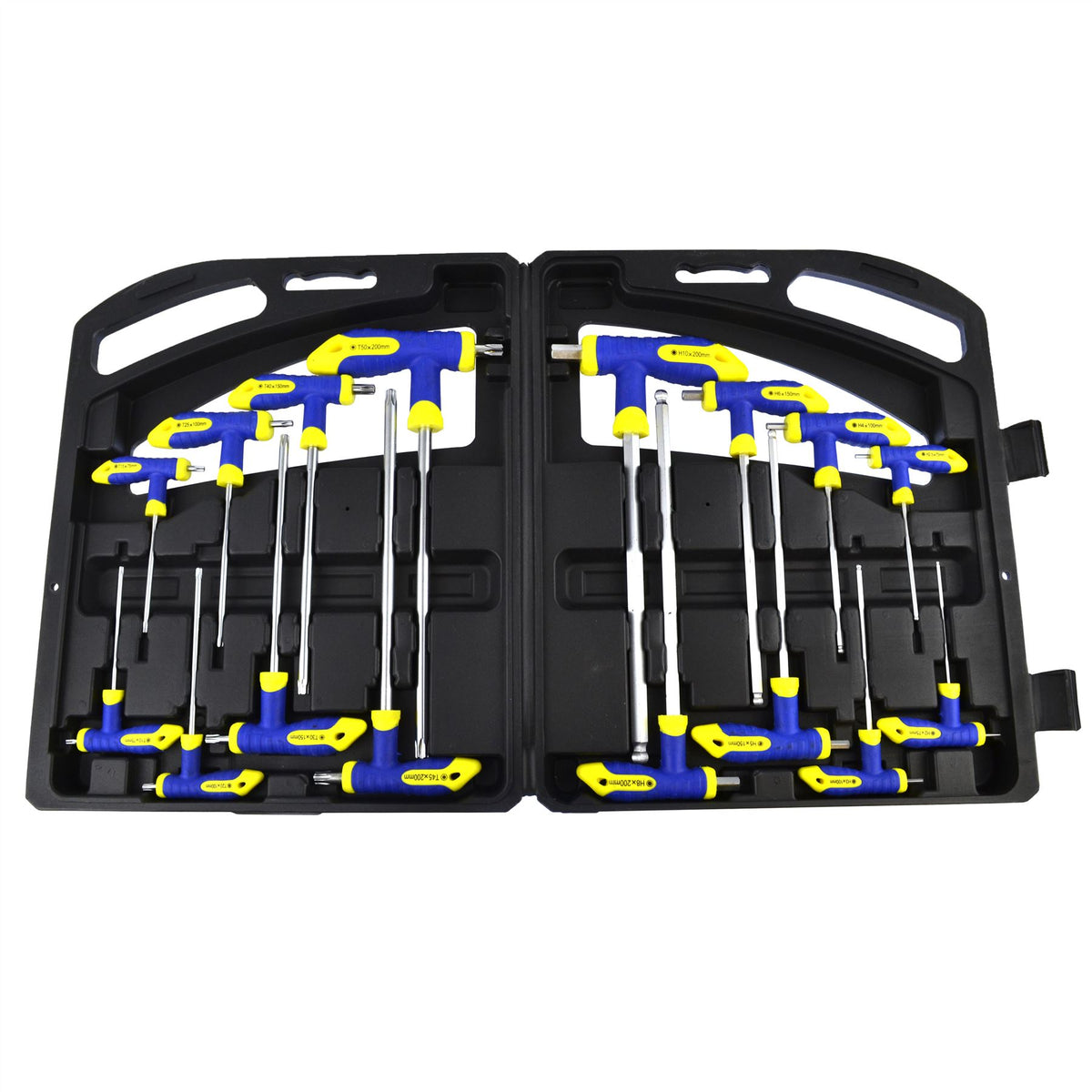 16pc Hex and Star (Torx and Allen) Alan Allan Screwdriver T-Handle Set ...