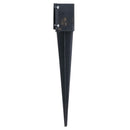 Fence Post Holder Support Drive In Spike Grey 100mm x 100mm x 750mm