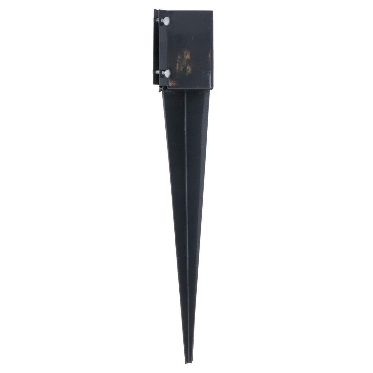 Fence Post Holder Support Drive In Spike Grey 100mm x 100mm x 750mm