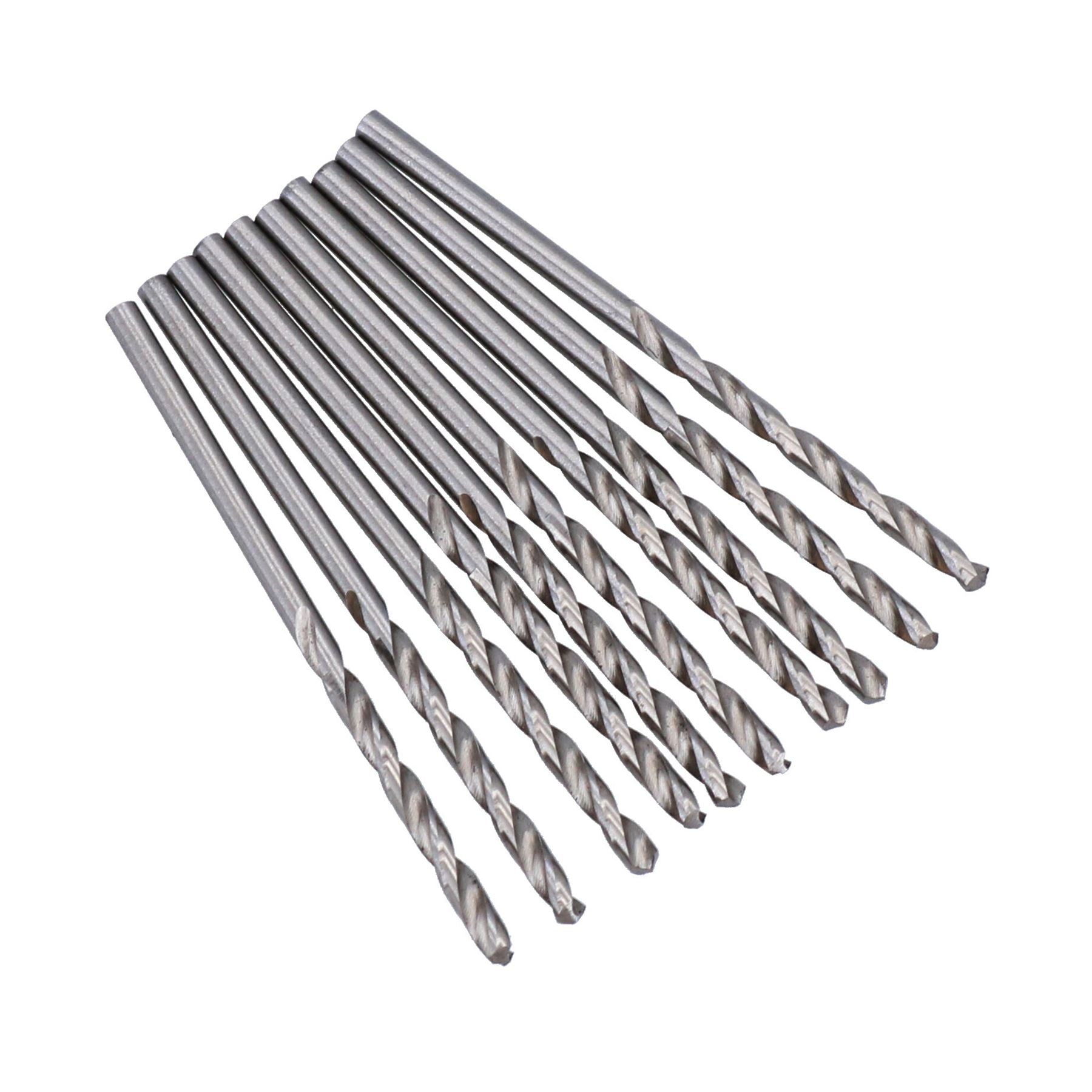 Metric HSS Drill Bits for Metal Wood Plastics Model Making Drill 10pk