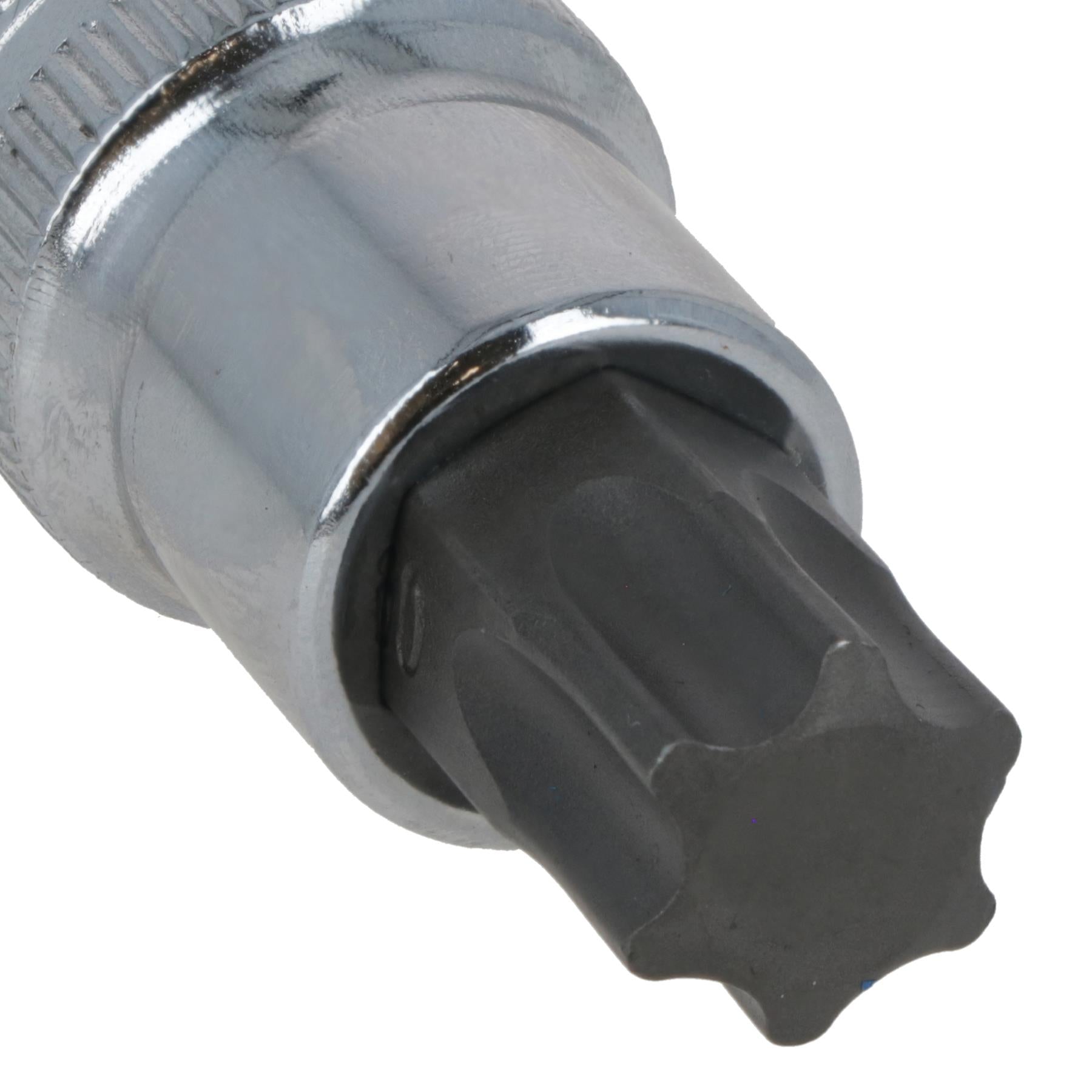 T60 Male Torx Bit Star Socket 1/2" Drive Standard Internal Chrome Vanadium Steel