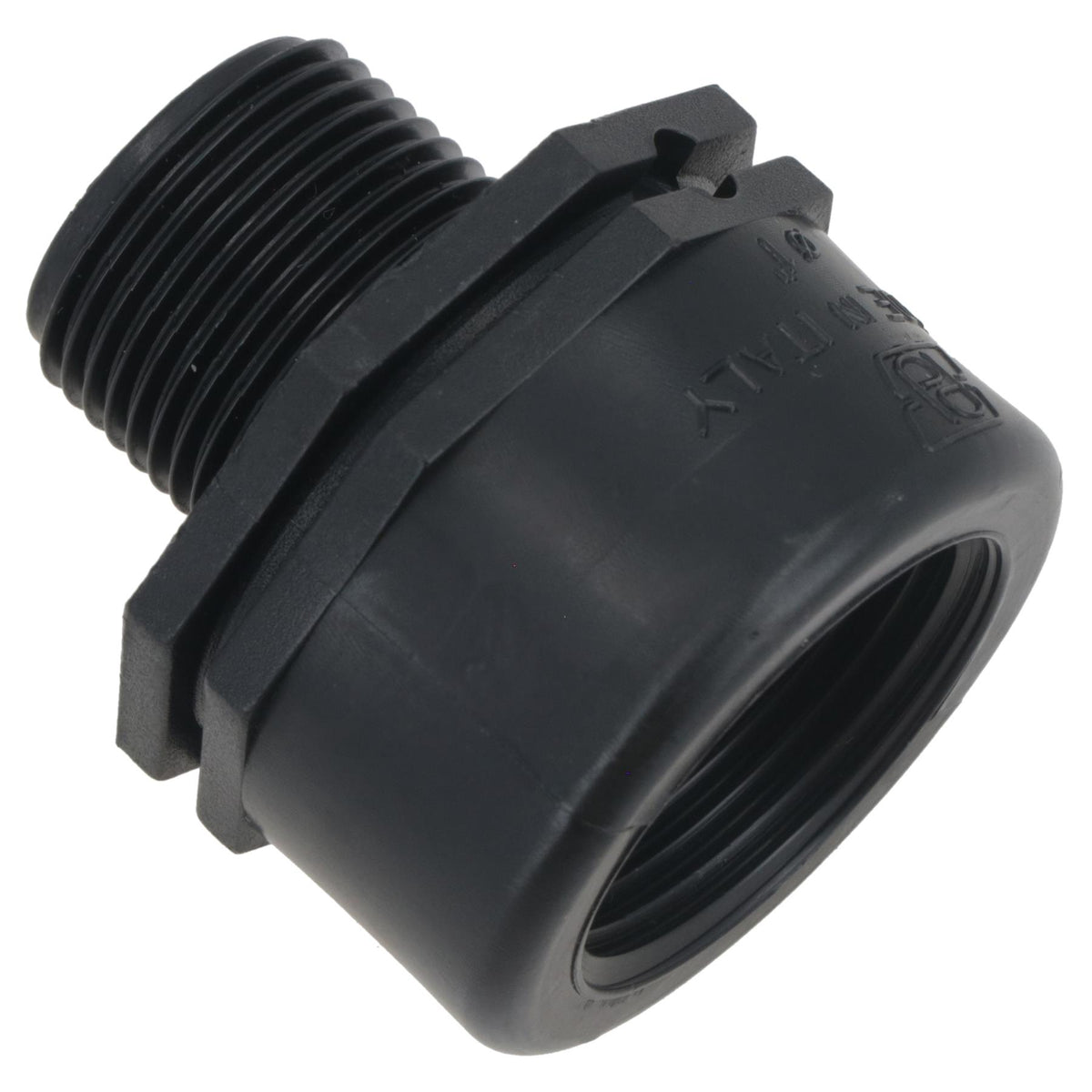 Polypropylene PP Threaded Reducing Socket Female – Male 1in – 3/4in BSP