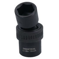 10mm – 19mm 3/8in Drive Universal Swivel Wobble Metric Impact Shallow Socket