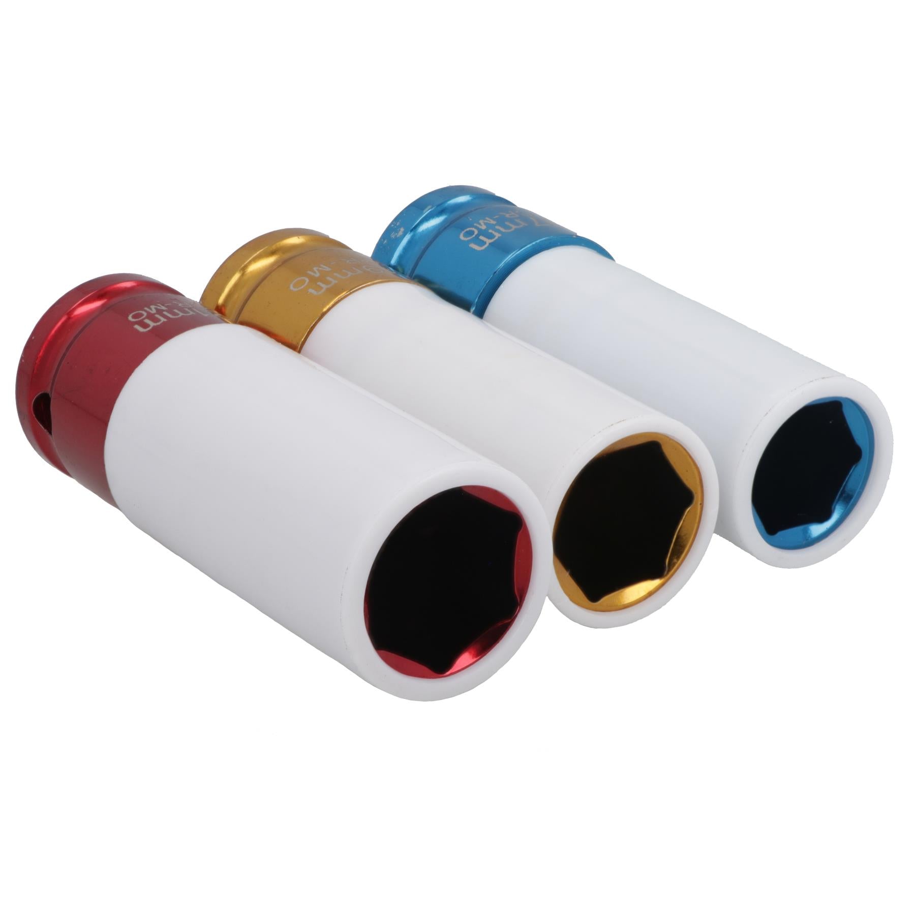 Douilles à chocs en alliage pour écrous de roue à entraînement profond de 1/2 po 17 mm, 19 mm, 21 mm à paroi mince