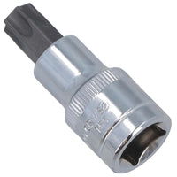 T55 Torx-Bit-Stern-Steckschlüsseleinsatz, 1/2 Zoll Antrieb, Standard-Innenteil, Chrom-Vanadium-Stahl