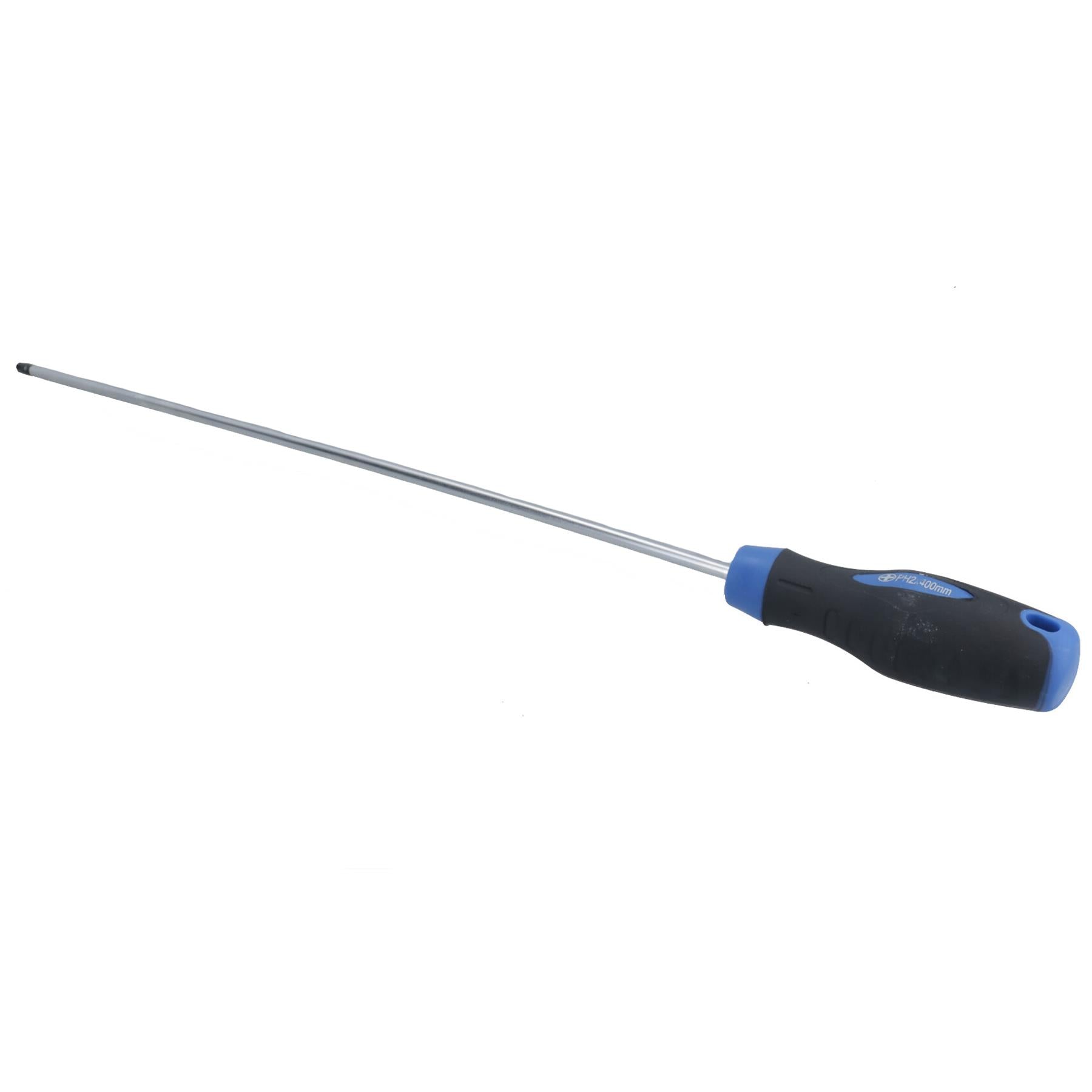 PH2 Phillips Extra Long Screwdriver Total Length 400mm with Rubber Handle TE549