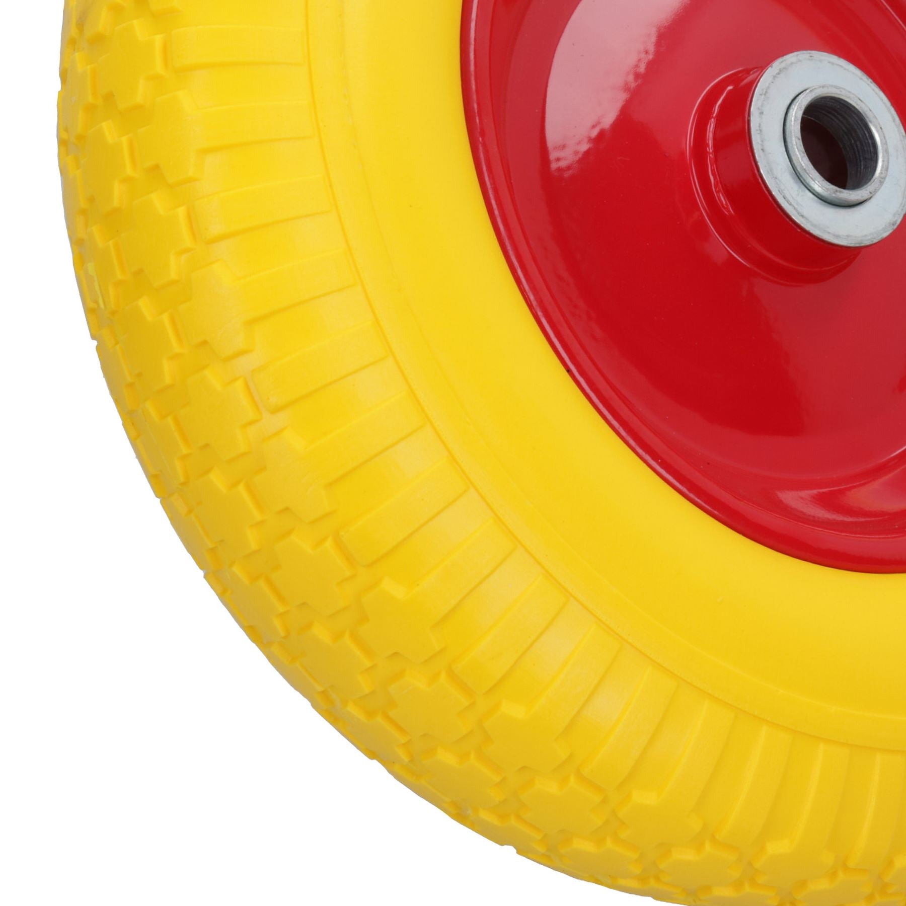 14,5 Zoll pannensicheres Schubkarrenrad mit Schaumstofffüllung, 25 mm Bohrung, 200 kg Tragkraft