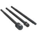 150mm Socket Adapter Adaptor Hex Extension Set Mixed Drive 1/4 3/8 + 1/2 3pc