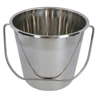 12L Stainless Steel Metal Bucket Pail Water Carrier Greenhouse Garden Plant BBQ