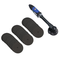 3in Extended Air Cut Off Cutting Tool Saw Cutter Long Reach 6in Shaft 18000 rpm With Discs