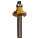 TCT Round Over Router Bit Bearing Guided Cutter 22mm D 6.3mm R 1/4 Shank