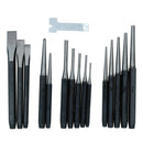 10pc Impact Hex Bit Socket Set 1/2'' Drive 4mm to 19mm &16pc Punch & Chisel Set