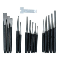 10pc Impact Hex Bit Socket Set 1/2'' Drive 4mm to 19mm &16pc Punch & Chisel Set