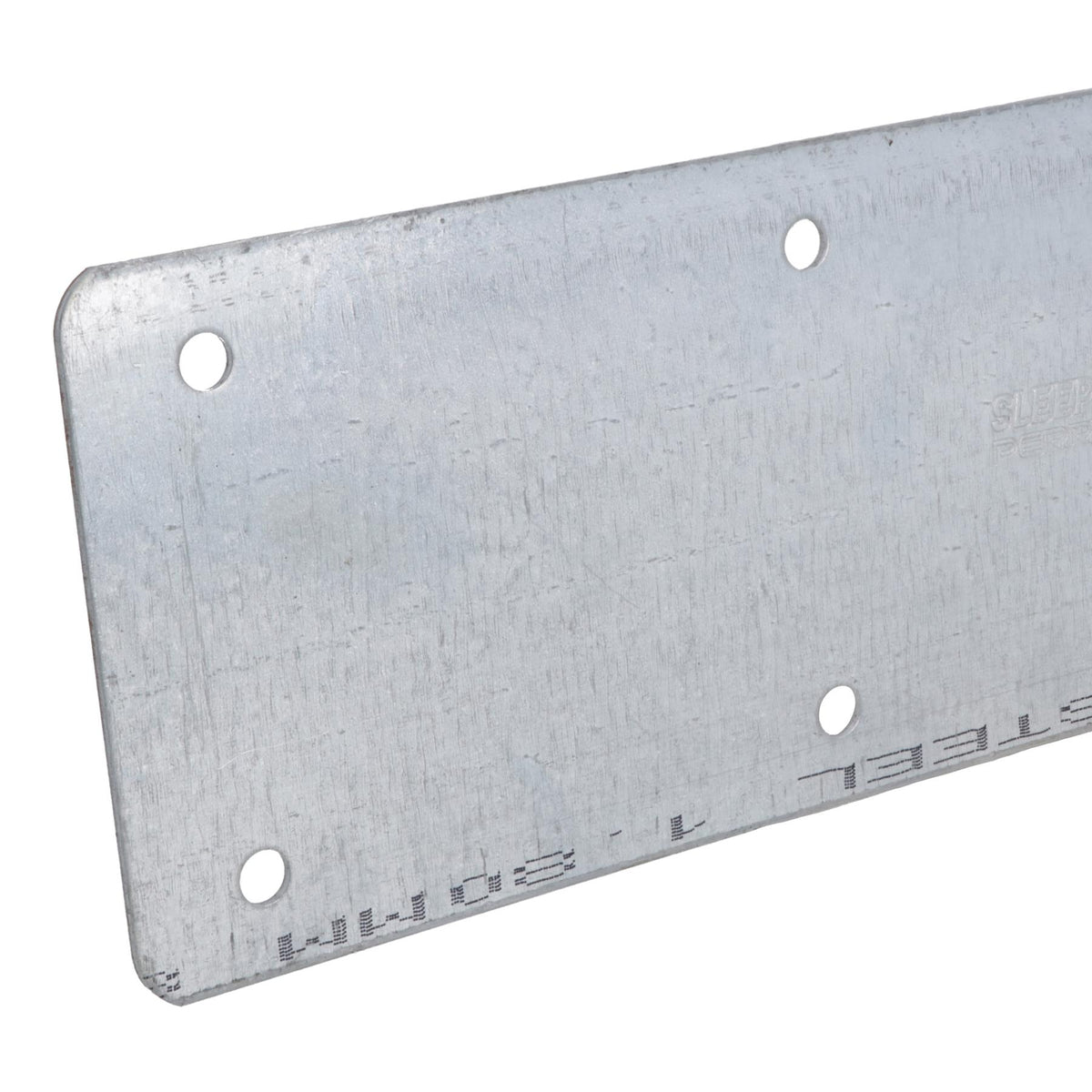 Large Internal Sleeper Straight Support Plate 100mm x 350mm Galvanised Steel