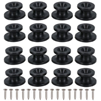OEM Schwarz Boot Abdeckung Sprayhood Knopf Tie Down Haken Edelstahl Schrauben
