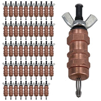 1/8in. Manual Cleco Wing Nut Style Temporary Fastener Sheet Metal Grip Pin 50pk