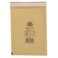 100pk Genuine Gold Jiffy Bag Airkraft Bubble Padded Mail Bag Envelope Size 1