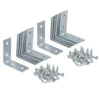 37mm (1.5in) Corner Brace Bracket Set L Shaped Mending Reinforcing Plate