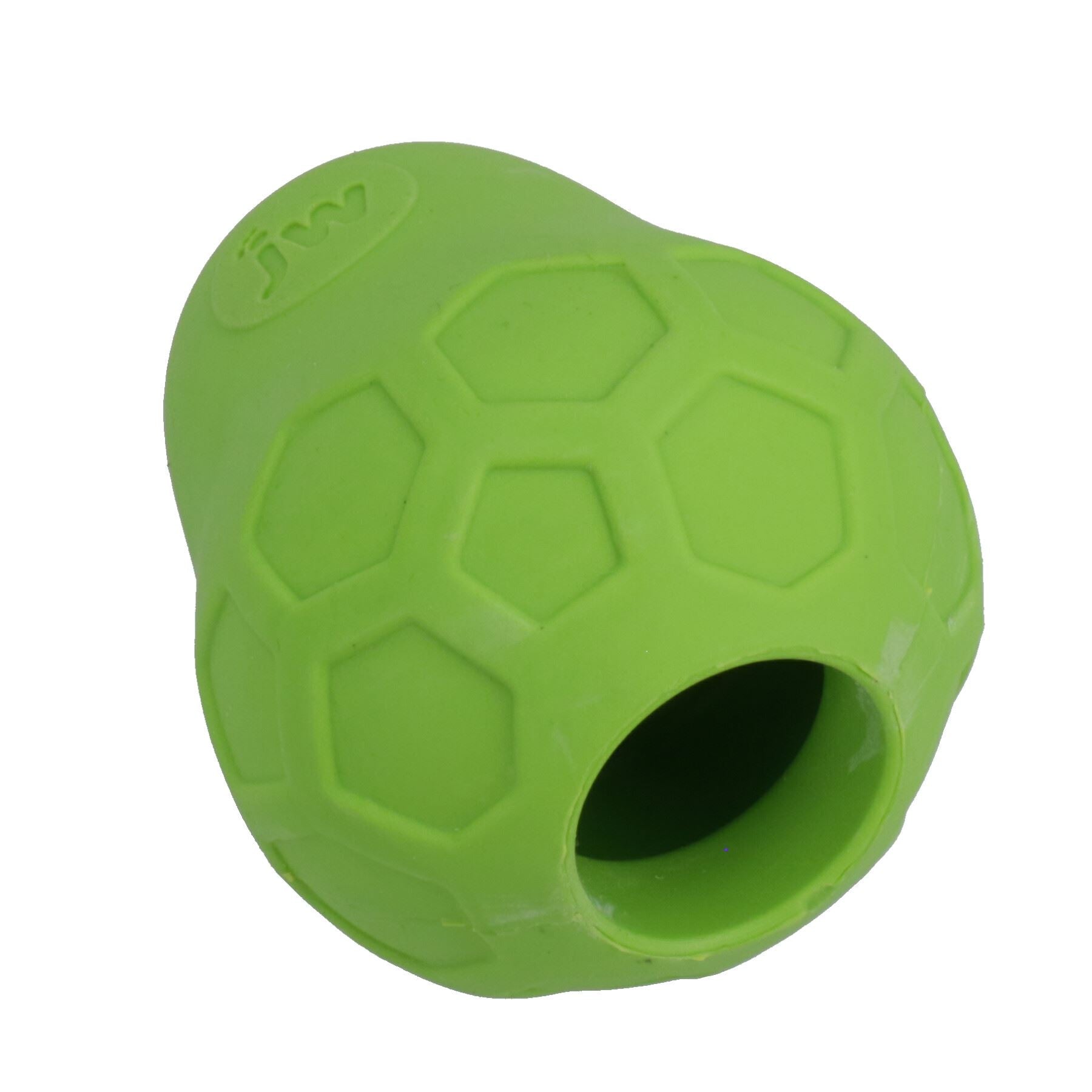 Small Rubber Green Tumble Tease Dog Interactive Play Treat Fillable Toy Gift