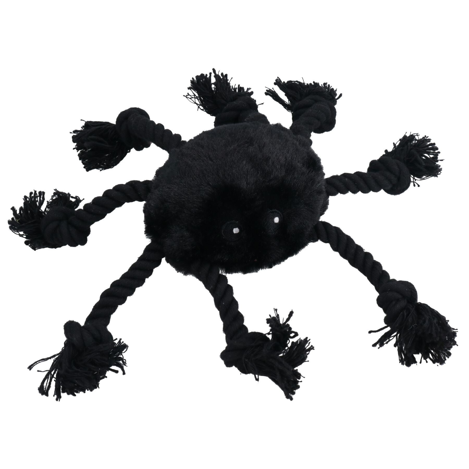 Dog Puppy Small Halloween Gift Plush Comfort Squeaky Rope Spider Play Toy