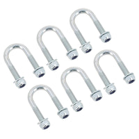 M8 Round Bend U Bolt 21mm x 50mm Width x Length Pipe Clamp Fixing