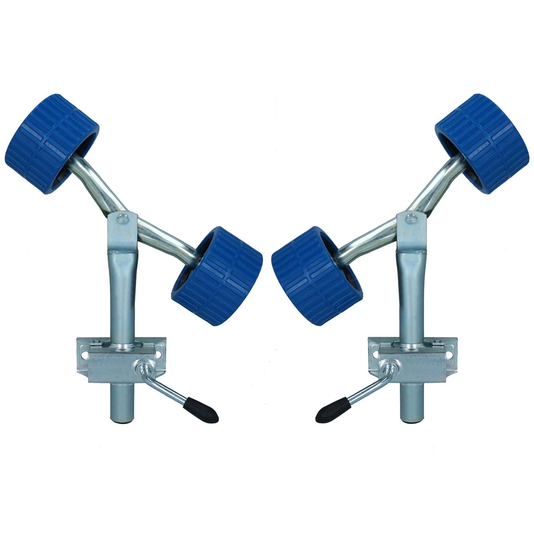 2 Pack Boat Roller Wing Bracket & Stem Post with Non Marking Rollers Trailer