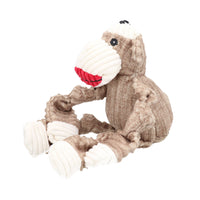 Woodland Small Sock Monkey Knott Plush Durable Dog Puppy Toy 6x12x22cm