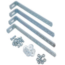 Small Trailer Plastic Lockable Tool Box Chest Locker Storage + Under Body Fixing Kit