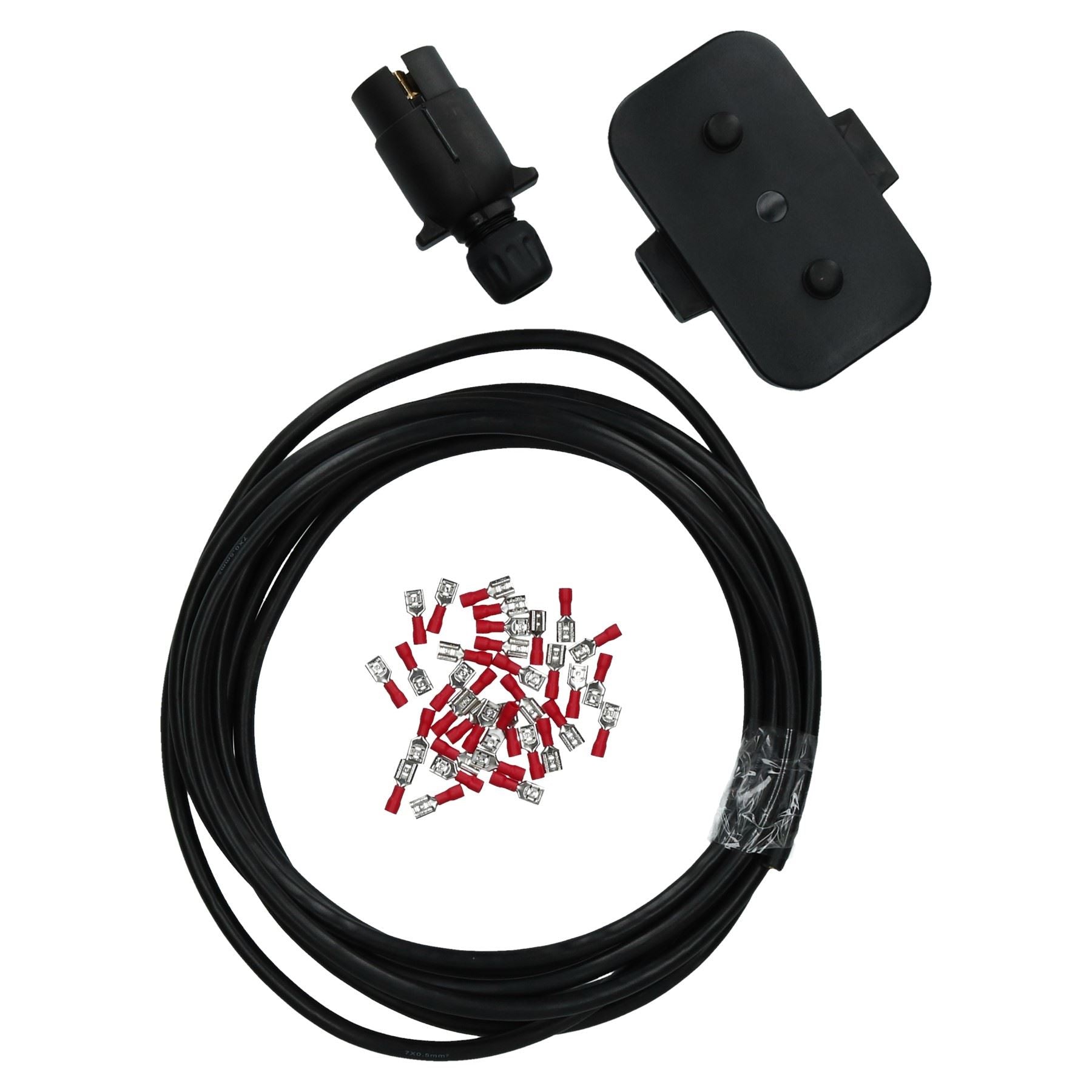 Trailer Light Electrics Rewire Kit Plug, Junction Box, 5m Cable / Wire Terminals
