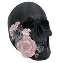 Floral Skulls Ornament Set Of 3 Resin Statue Sculpture House Decoration Home