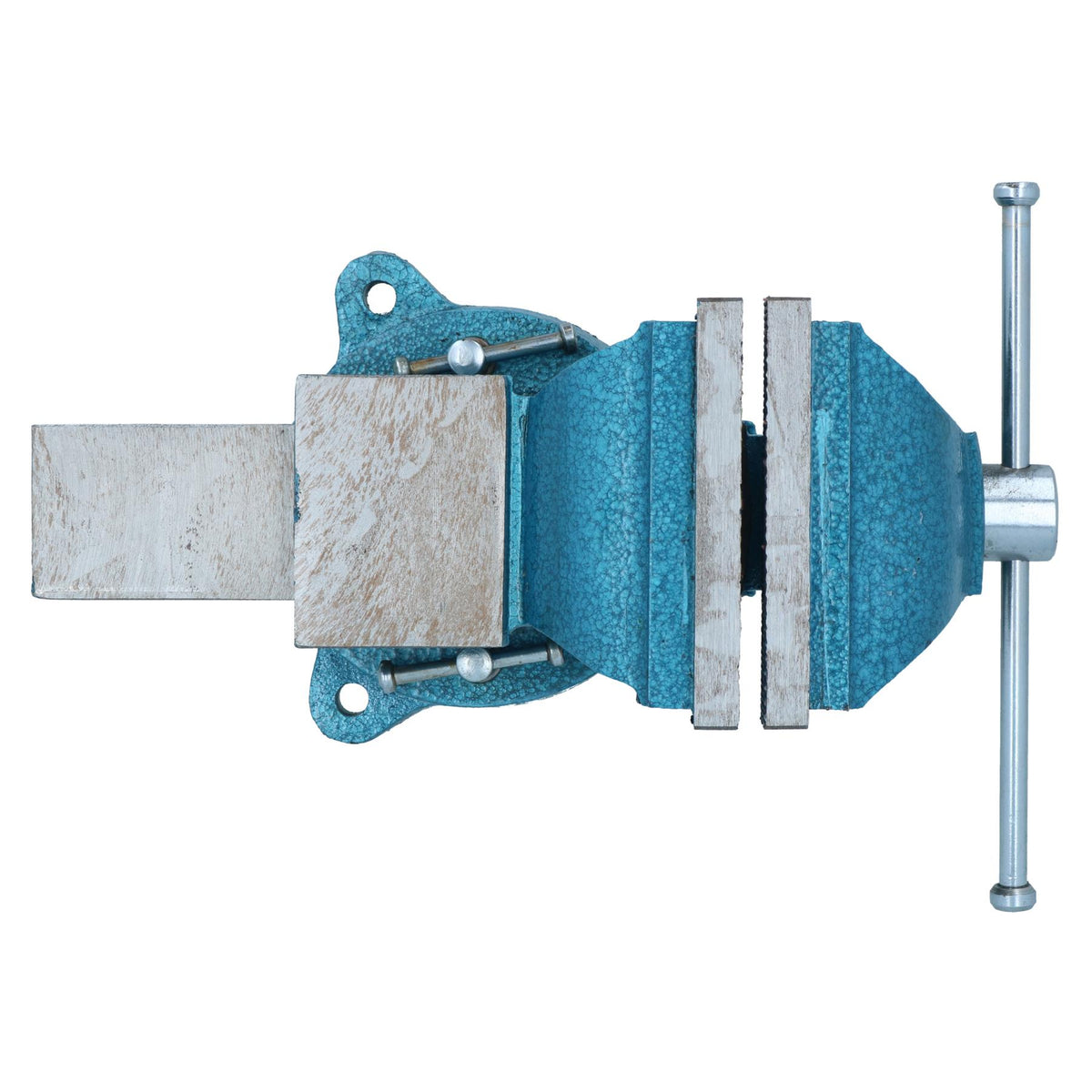 4 Inch Heavy Duty Bench Vice With Swivel Base + Anvil Workshop Clamp Cast Iron