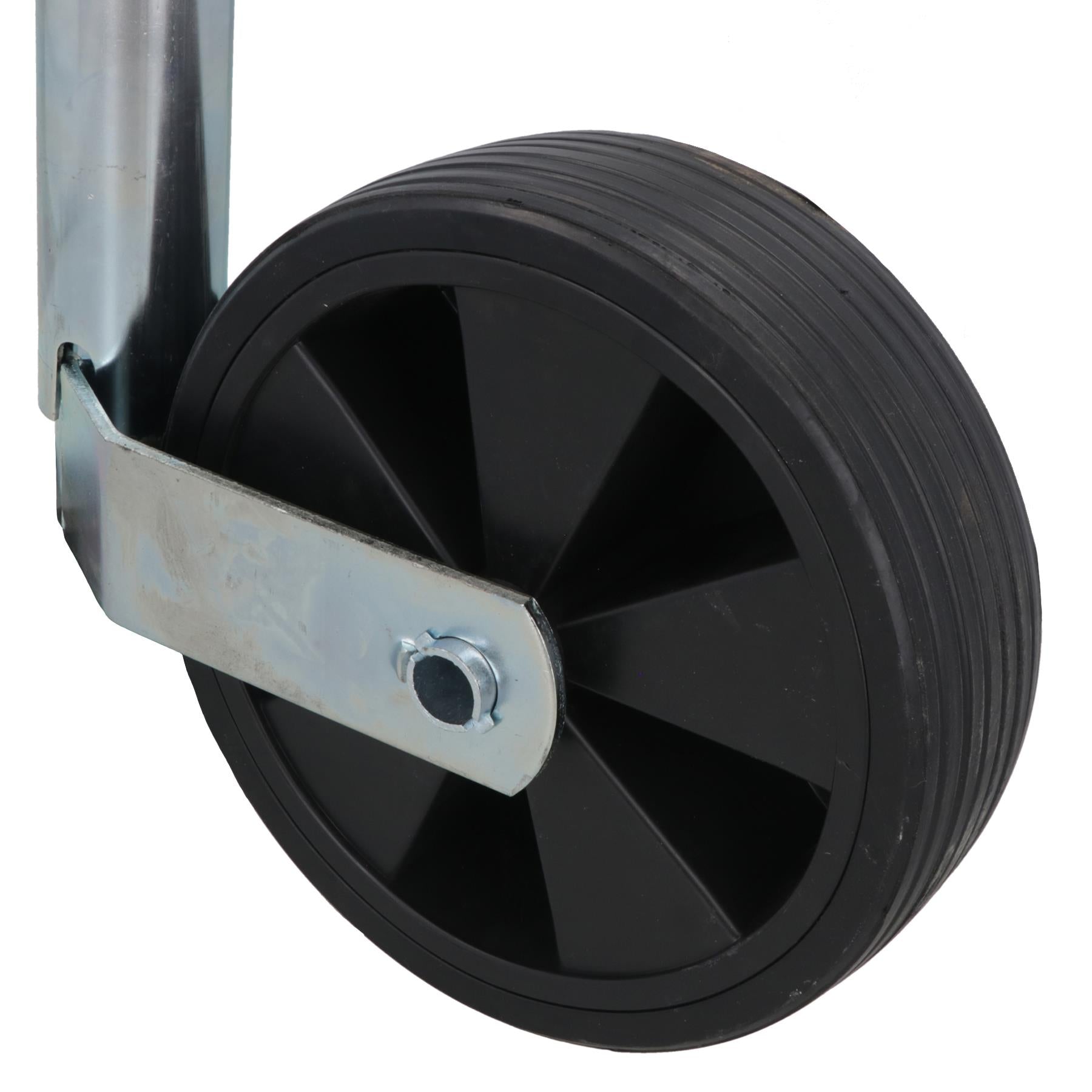 Caravan Jockey Wheel 48mm with Wide Wheel 210mm Diameter Trailer