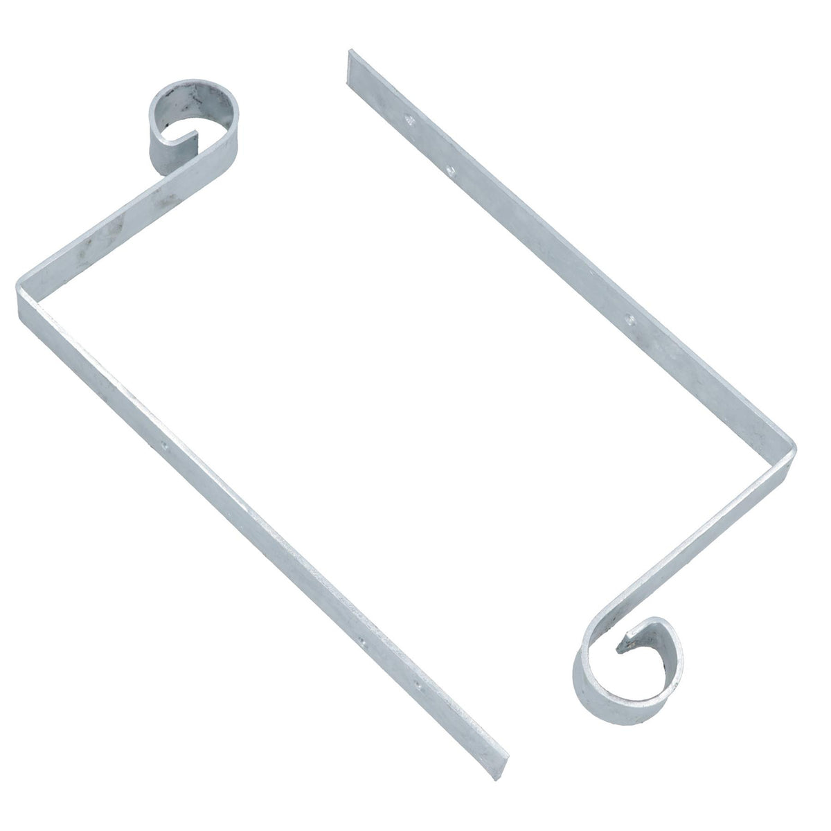 Scrolled Hip Iron 300mm x 150mm Galvanized Bracket Slate Roof Tile 3mm