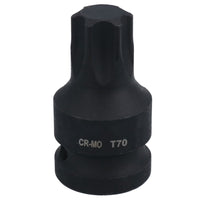 1/2in Drive Male Torx Star Impacted Impact Shallow Stubby Socket T55 – T100