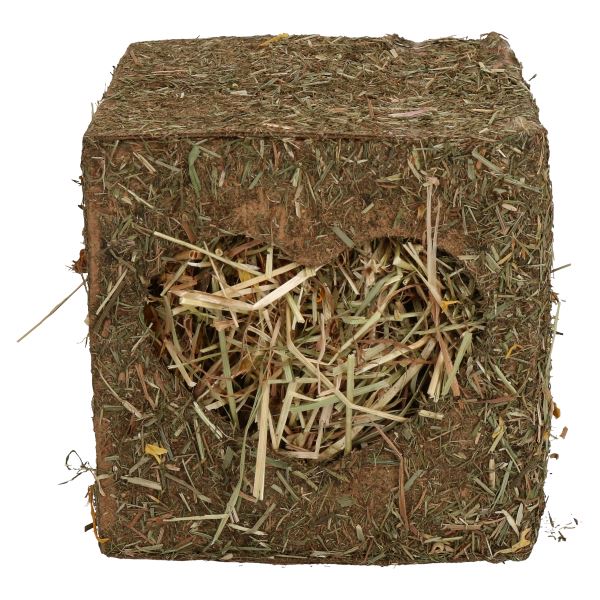 2PK Small Animal Guinea, Rabbits Boredom Breaker Large Hay Cube 20x20x20cm