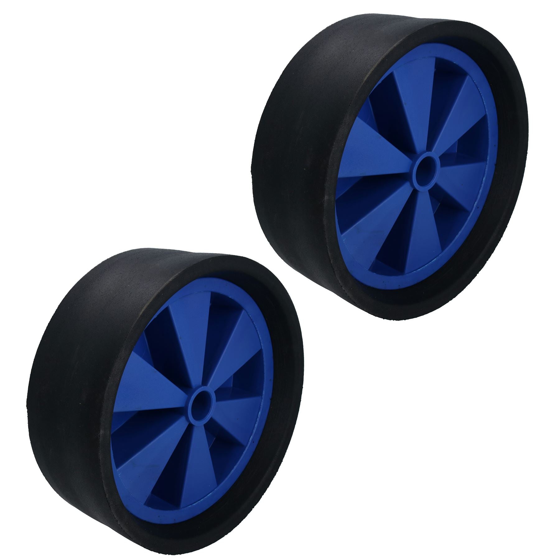 Dinghy Boat Launch Trolley Wheels 10" Sand Hopper Solid Rubber Tyre x 2 (Pair)