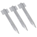 Garden Single Sleeper Straight Support Spike Stake Stainless Steel 440mm