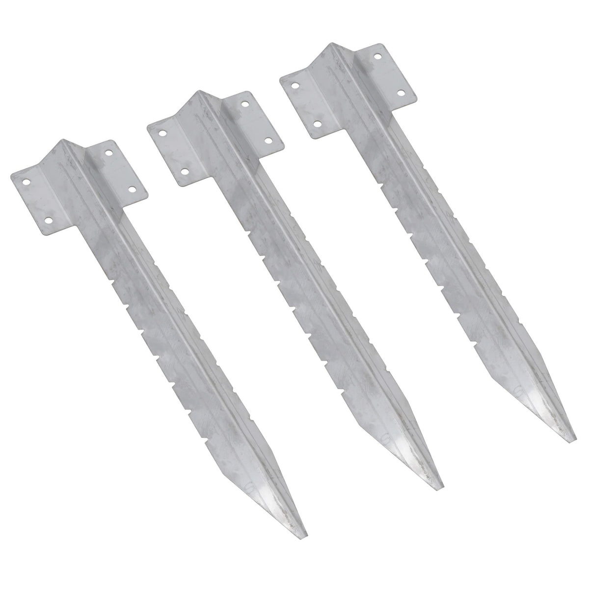 Garden Single Sleeper Straight Support Spike Stake Stainless Steel 440mm