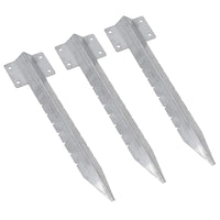Garden Single Sleeper Straight Support Spike Stake Stainless Steel 440mm