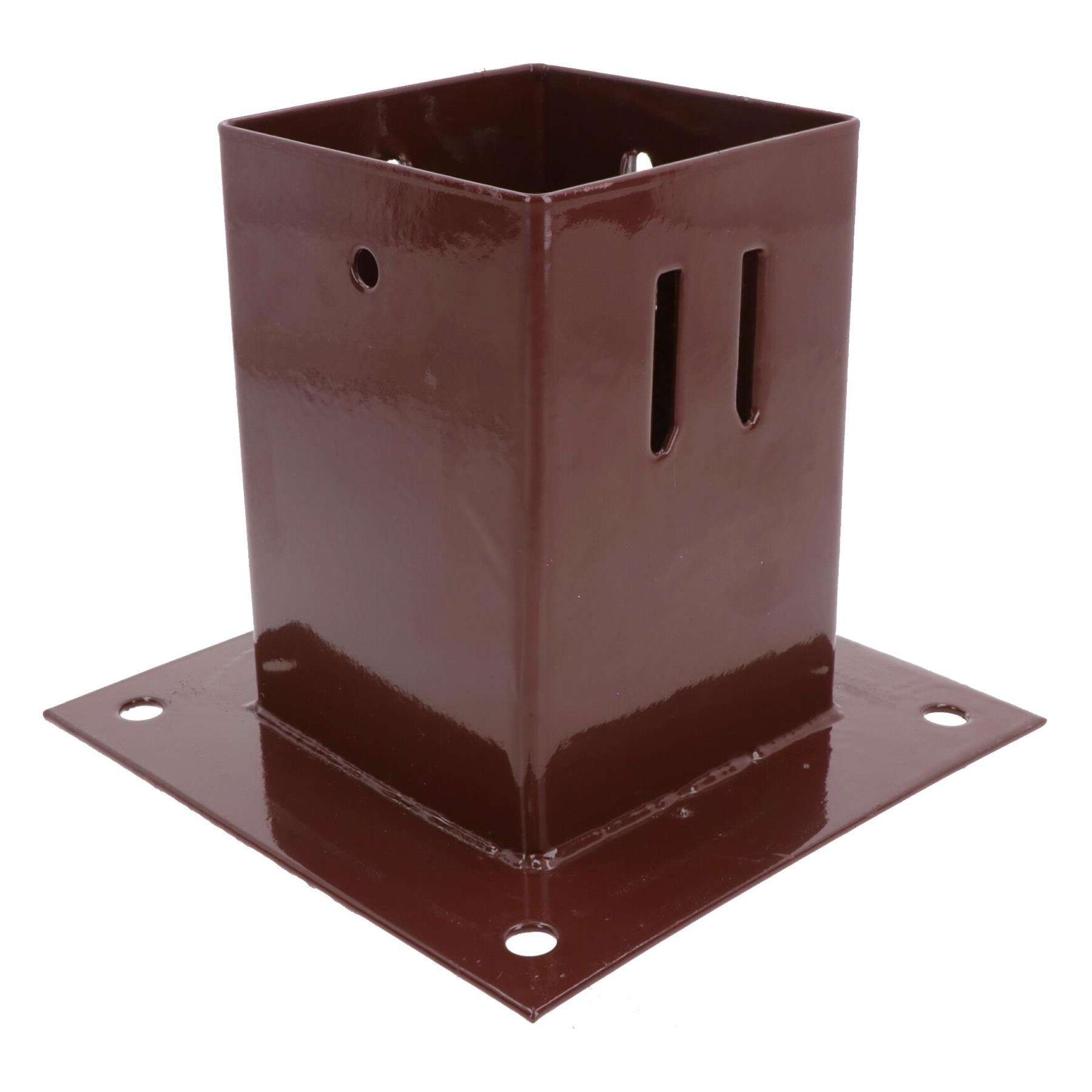 Easy Grip Fence Post Bolt Down Shoe Holder Support Clamp 75mm or 100mm