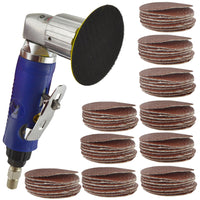 2" Air Angle Sander Grinder Polisher And 100 Pack 240 Sanding Grit Pads