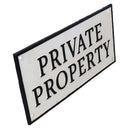 Plaque en fonte pour propriété privée, porte, mur, maison, jardin, portail, poteau, cour