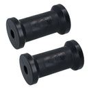 Rouleaux plats en caoutchouc pour quille de remorque de bateau / jet ski / canot 127 mm alésage 19 mm