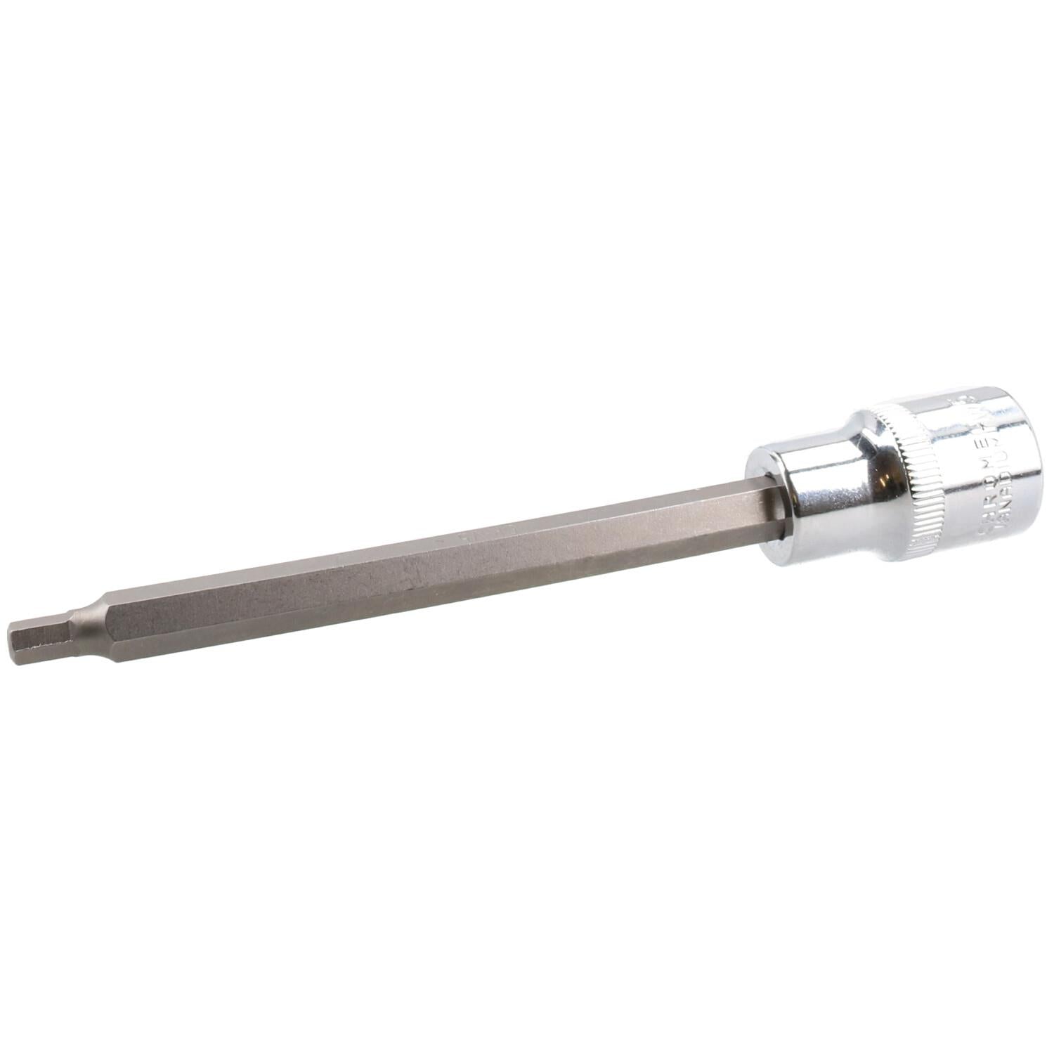 5mm Hex Allen Key Long Bit Internal Socket Metric 1/2" Drive 140mm Length Cr-V