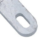 M10 U-Bolt Plate 31mm to 59mm Internal Width Thick Galvanised N-Bolt Backing
