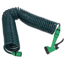 Expandable Garden Coil Hose Pipe Watering With Fittings + Spray Gun 15 Metres